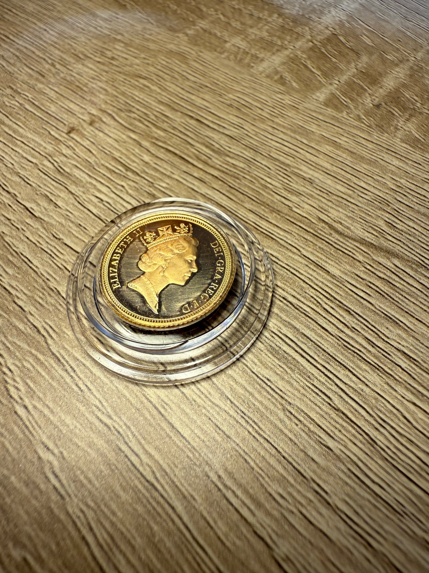 1991 Proof Half Sovereign 22ct Gold coin with box and COA - Scarce Low Mintage