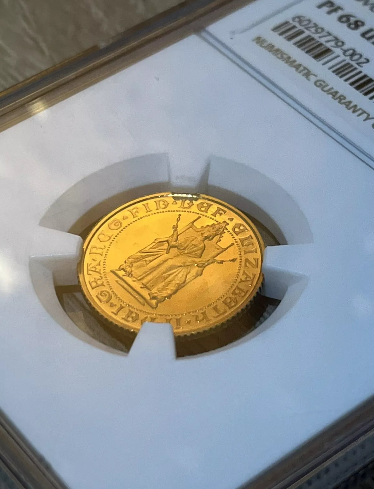 1989 QEII Gold Proof Half Sovereign NGC Graded PF68 UltraCameo 500th Anniversary