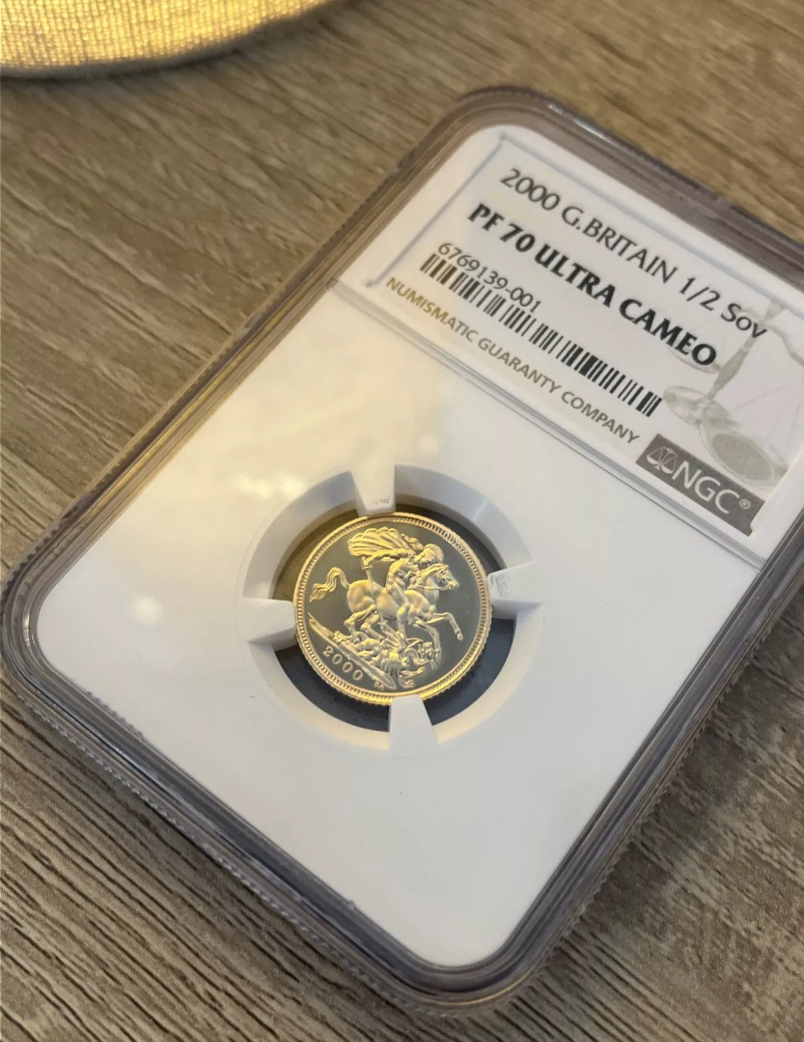 2000 QEII Gold Jubilee Proof Half Sovereign NGC PF70 Ultra Cameo -HIGHEST GRADE