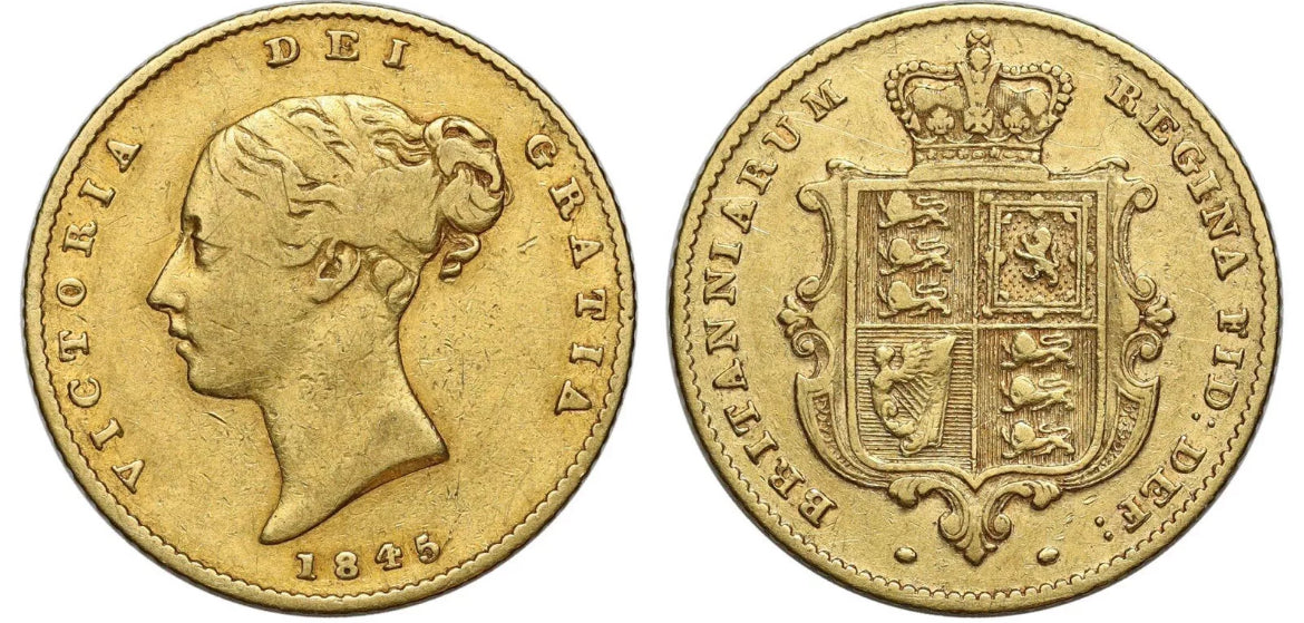 *R3 V.RARE* NGC Graded 1845 Gold Half Sovereign - Valued @ £5,000 in Marsh Guide