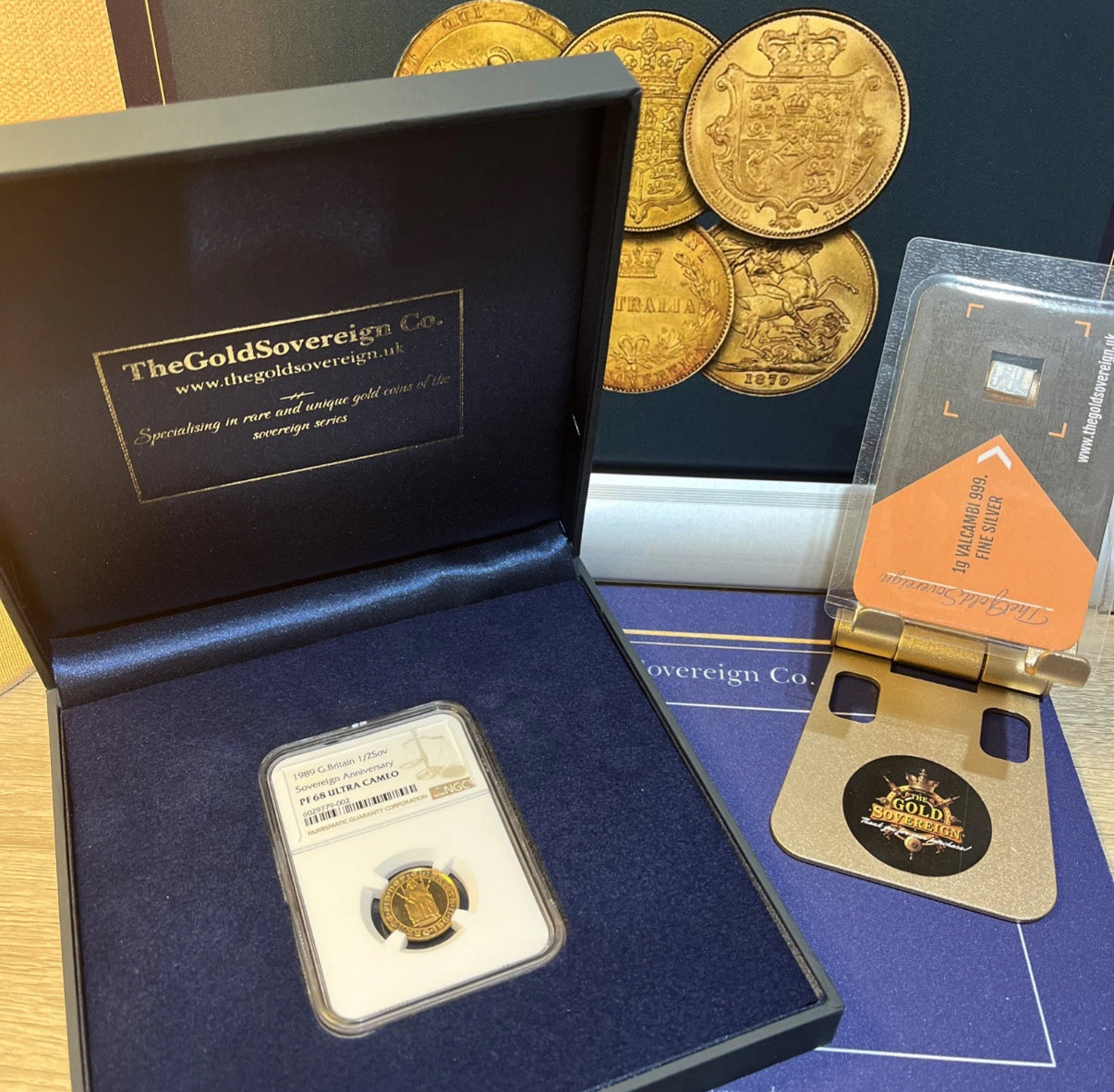 1989 QEII Gold Proof Half Sovereign NGC Graded PF68 UltraCameo 500th Anniversary