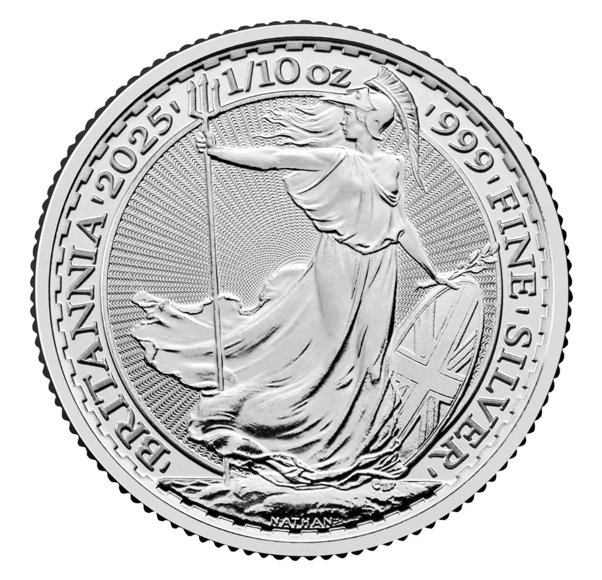 1/10oz Fine 999 Silver 2025 Britannia Coin + FREE Valcambi Silver Bar