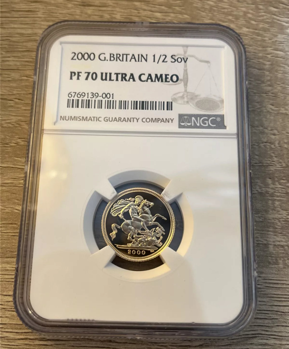 2000 QEII Gold Jubilee Proof Half Sovereign NGC PF70 Ultra Cameo -HIGHEST GRADE