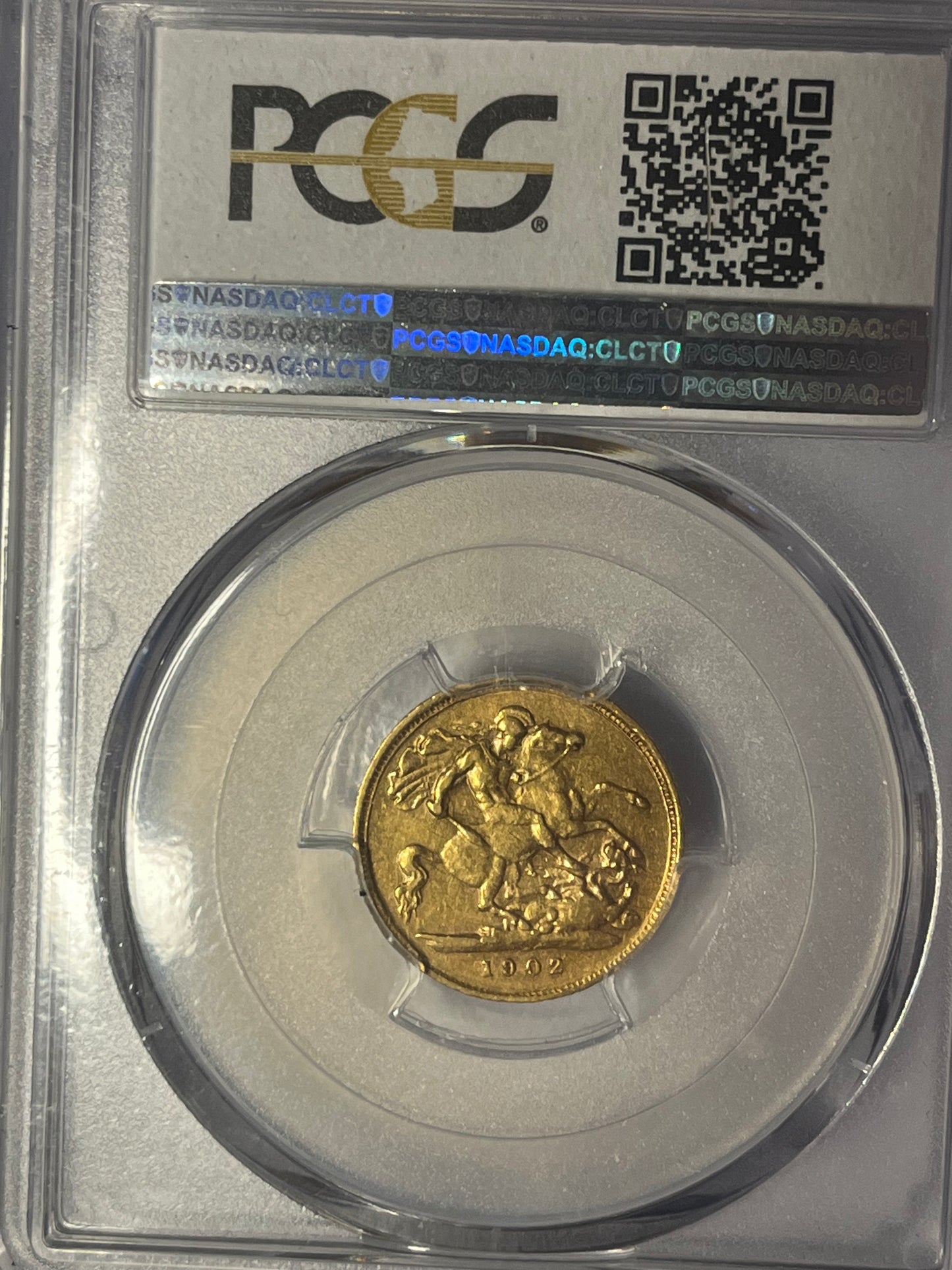 *RARE* PCGS Graded Edward VII 1902-S Gold Half Sovereign Sydney Mint