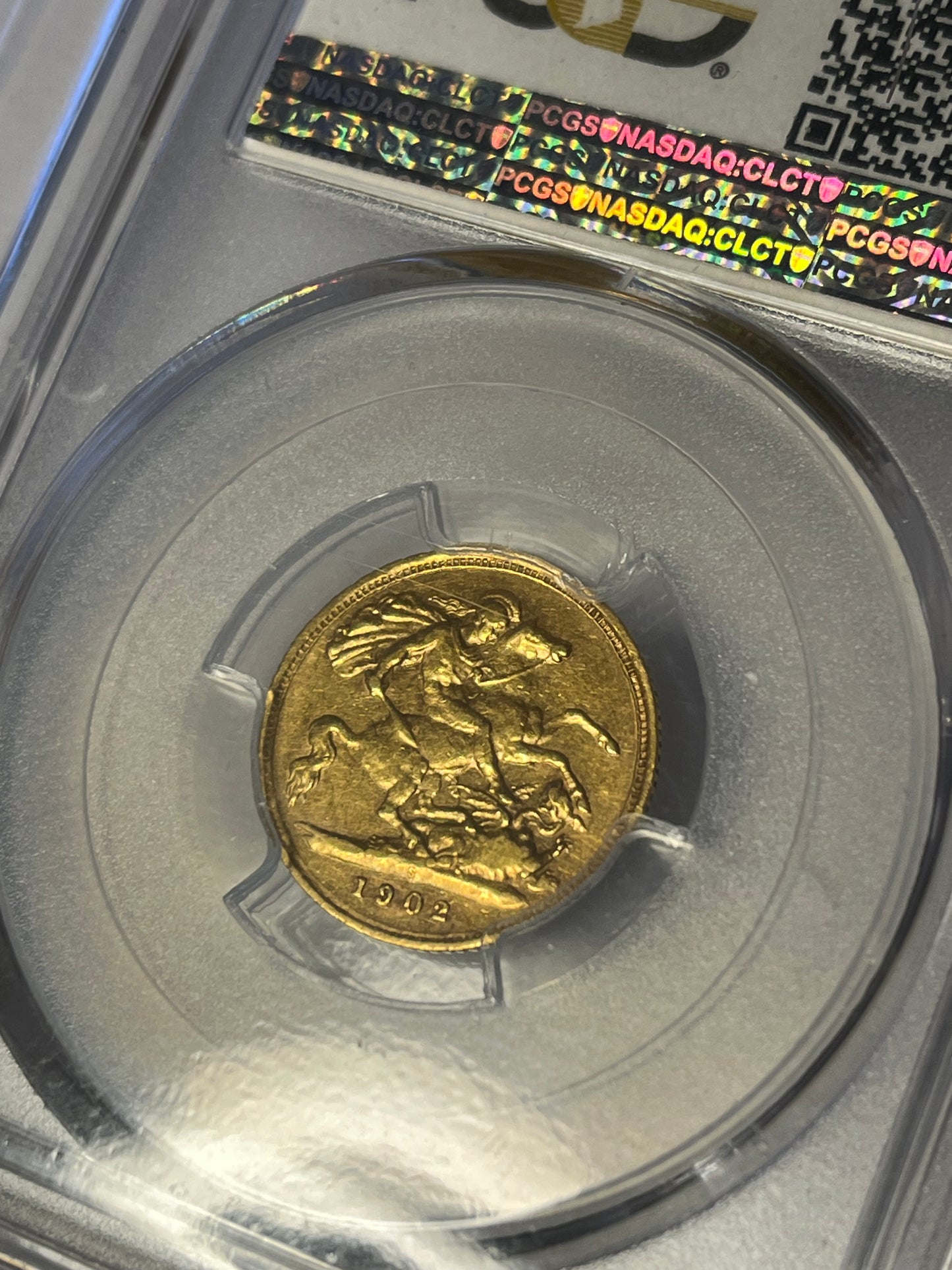 *RARE* PCGS Graded Edward VII 1902-S Gold Half Sovereign Sydney Mint