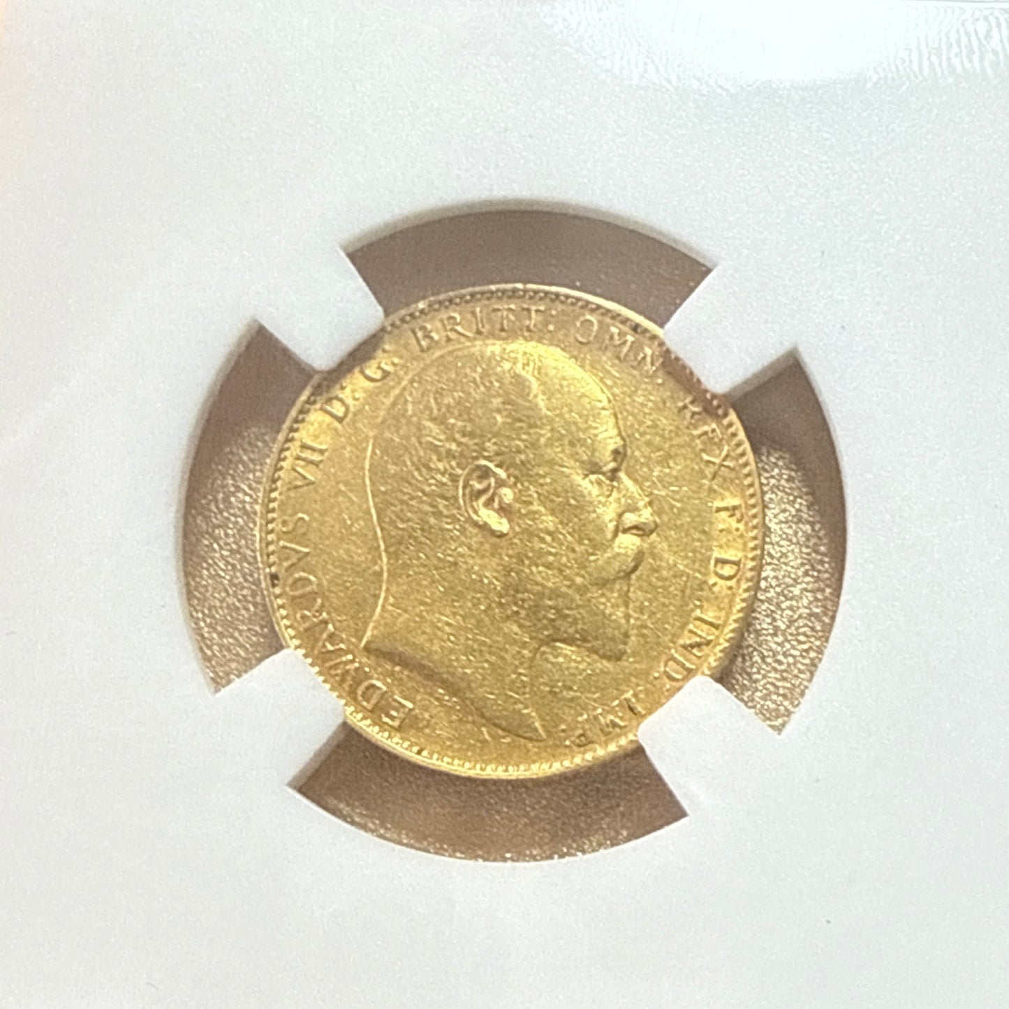 1903 Edward VII Full Sovereign 22ct Gold Coin + Display Holder+ FREE Silver bar!