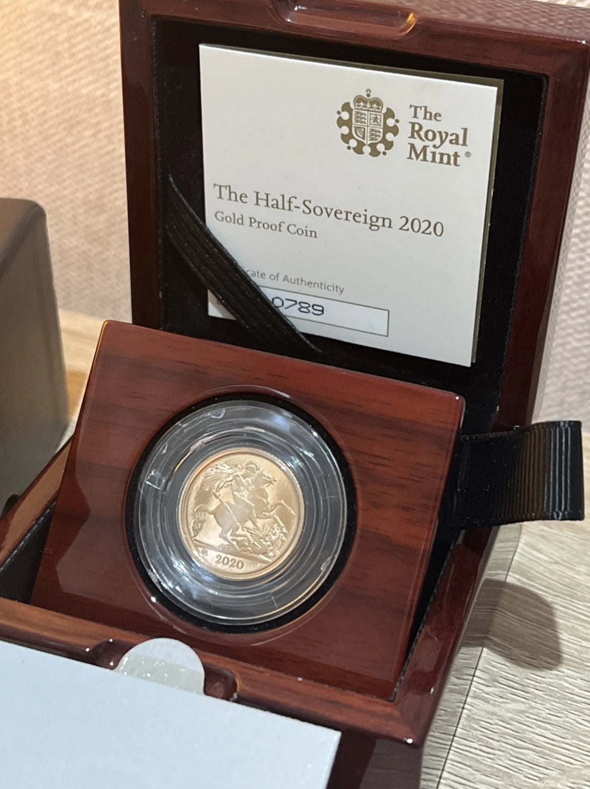 2020 Queen Elizabeth II Proof Half Sovereign with box and COA - Royal Mint