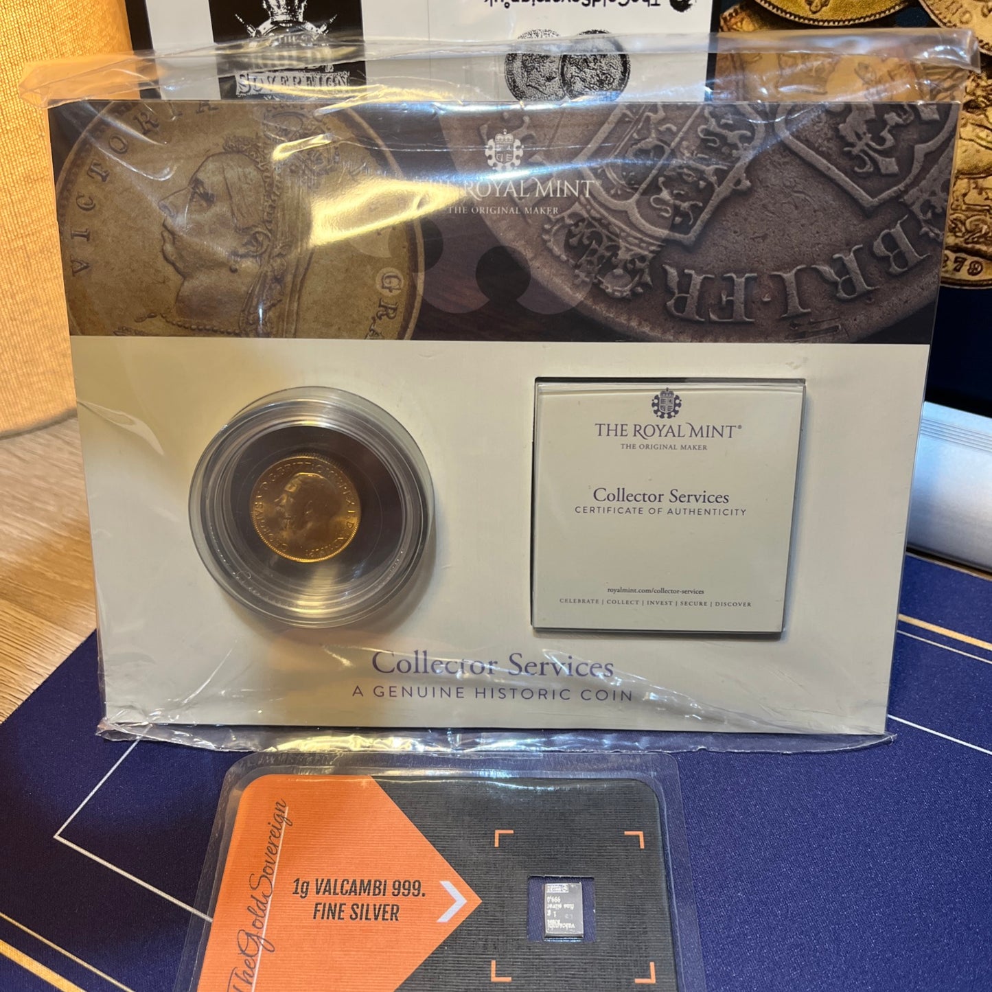 1926 22ct Gold Sovereign in Royal Mint Collectors Assay/ COA - QEII Birth Year