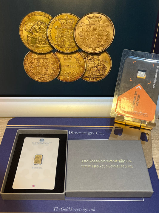 1g Fine Gold 999.9 Bar - Royal Mint