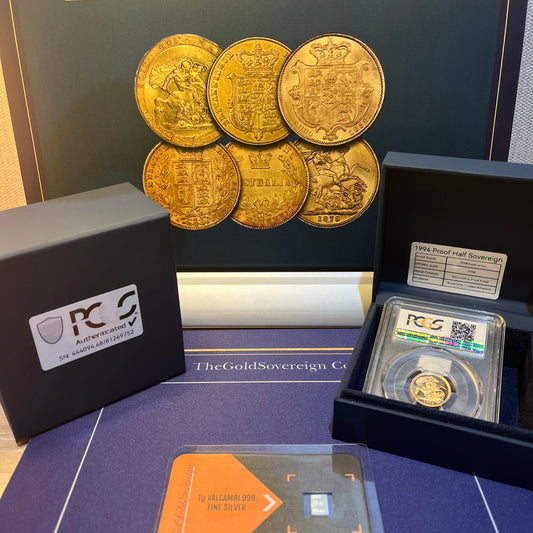 1994 QEII 22ct Gold Proof Half Sovereign - PCGS PF68DCAM certified - LOW MINTAGE