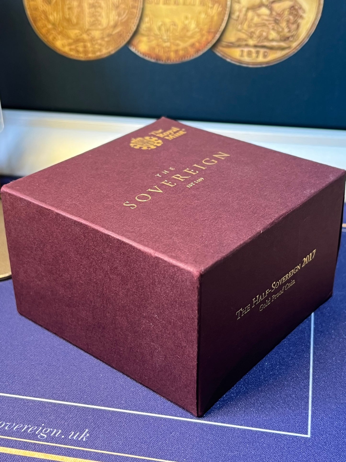 2017 Elizabeth II Proof Gold Half Sovereign with box and COA 200th Anniversary