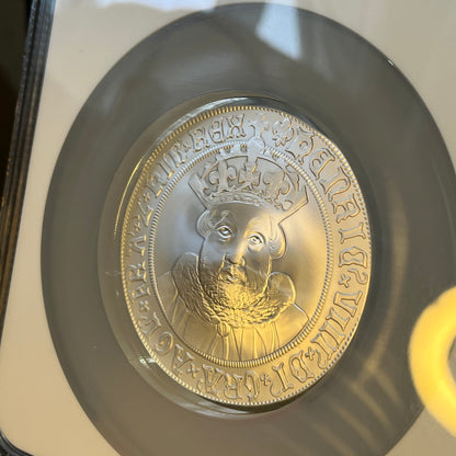 NGC MEGA SLAB! PF70UCAM Royal Mint British Monarchs King Henry VII 5 Oz Silver Proof Coin + Box & COA