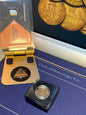2002 QEII 22ct Gold Jubilee Half Sovereign - Royal Mint Capsule- FREE Silver Bar