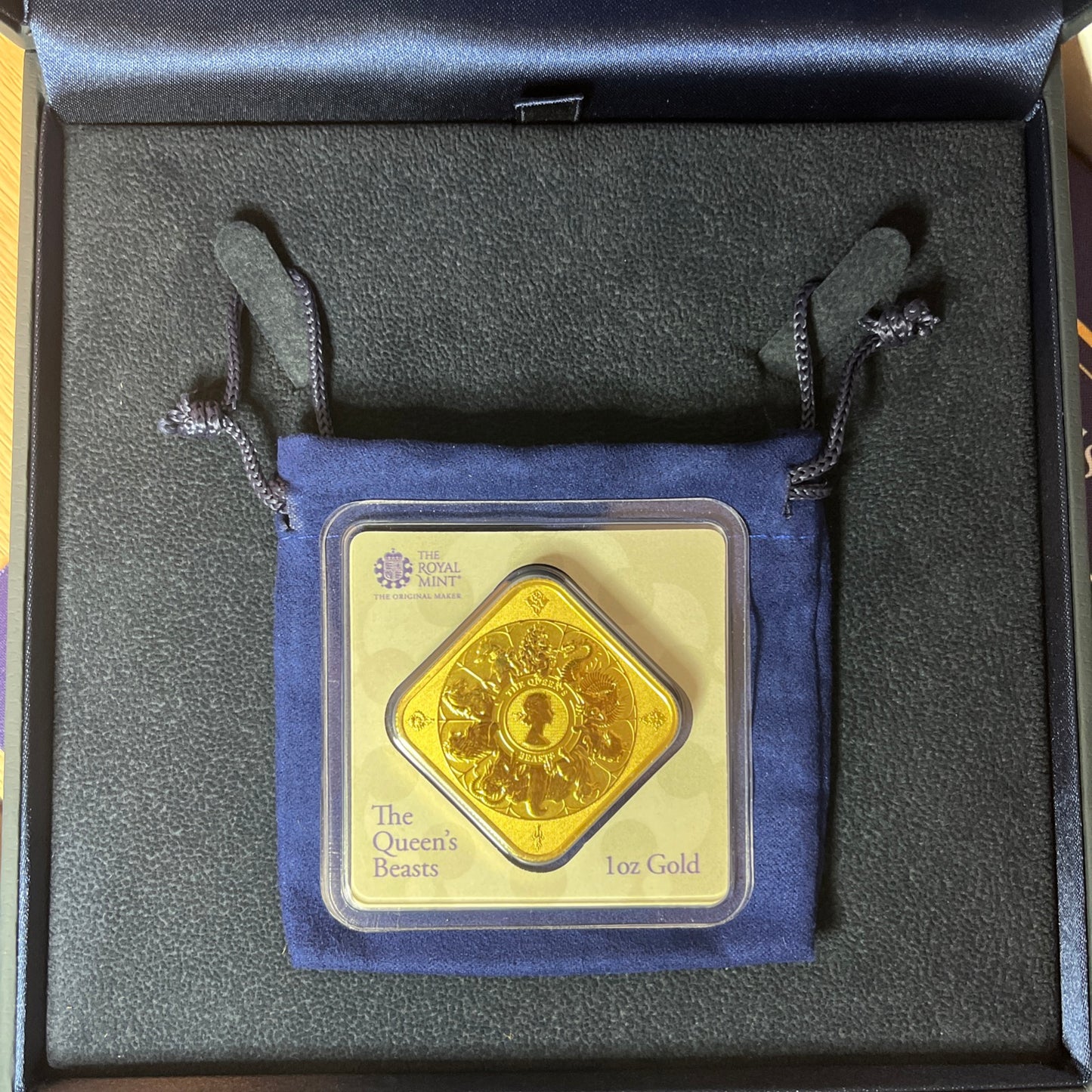 2025 Queen's Beasts 1oz Gold Completer Bar Royal Mint 999.9 Fine Gold - 1 of 5000 minted