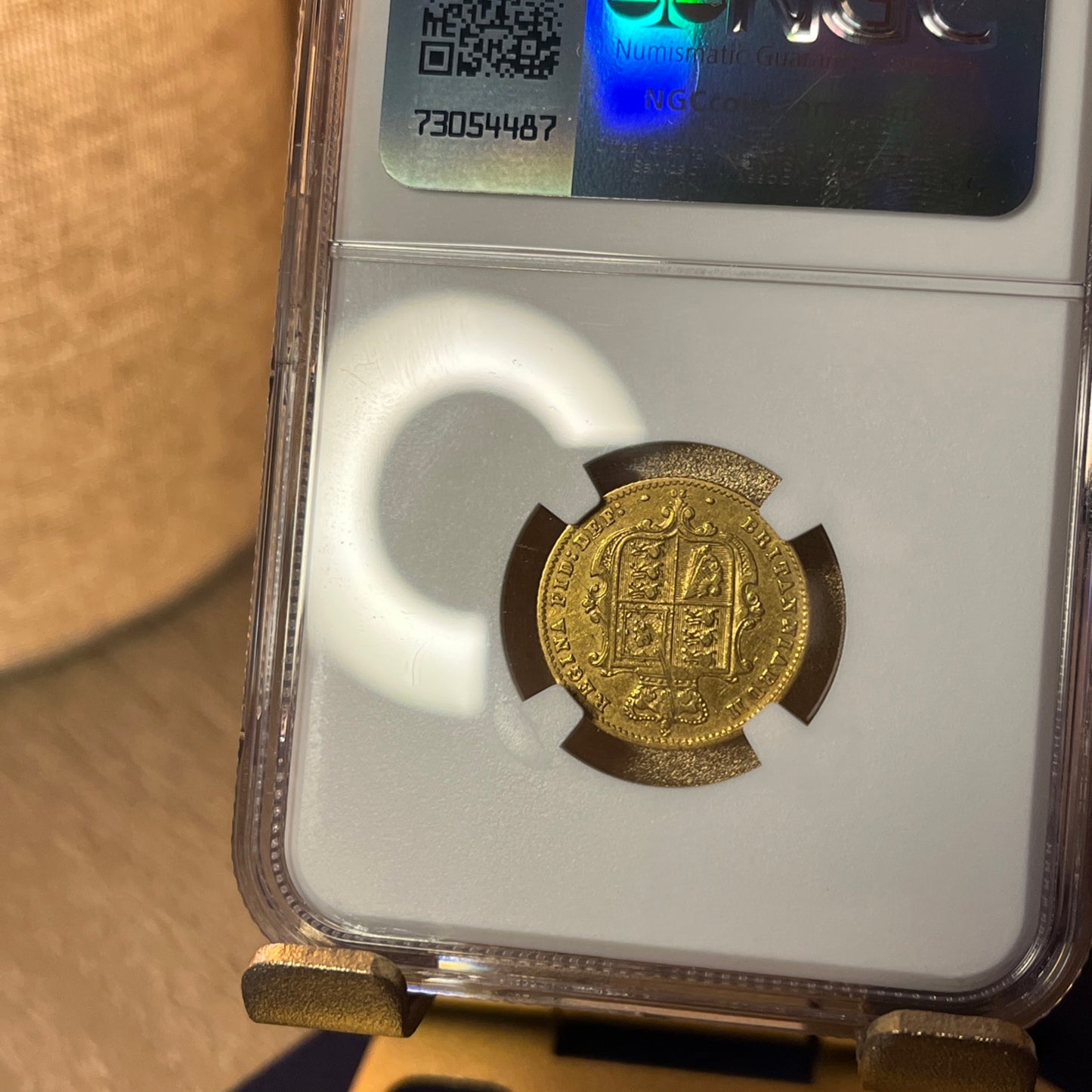 *RARE* NGC Graded 1866 Gold Half Sovereign Shieldback coin UNRECORDED Die - £1500+ (Marsh guide valuation 2024)