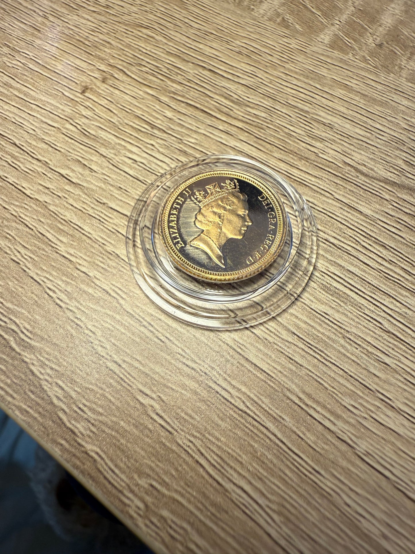 1991 Proof Half Sovereign 22ct Gold coin with box and COA - Scarce Low Mintage