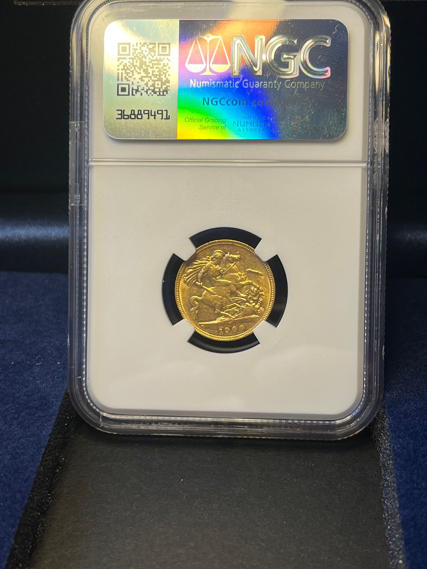 *R2 RARE* NGC Victoria 1900 Melbourne Australia Gold Half Sovereign