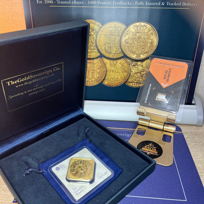 2025 Queen's Beasts 1oz Gold Completer Bar Royal Mint 999.9 Fine Gold - 1 of 5000 minted