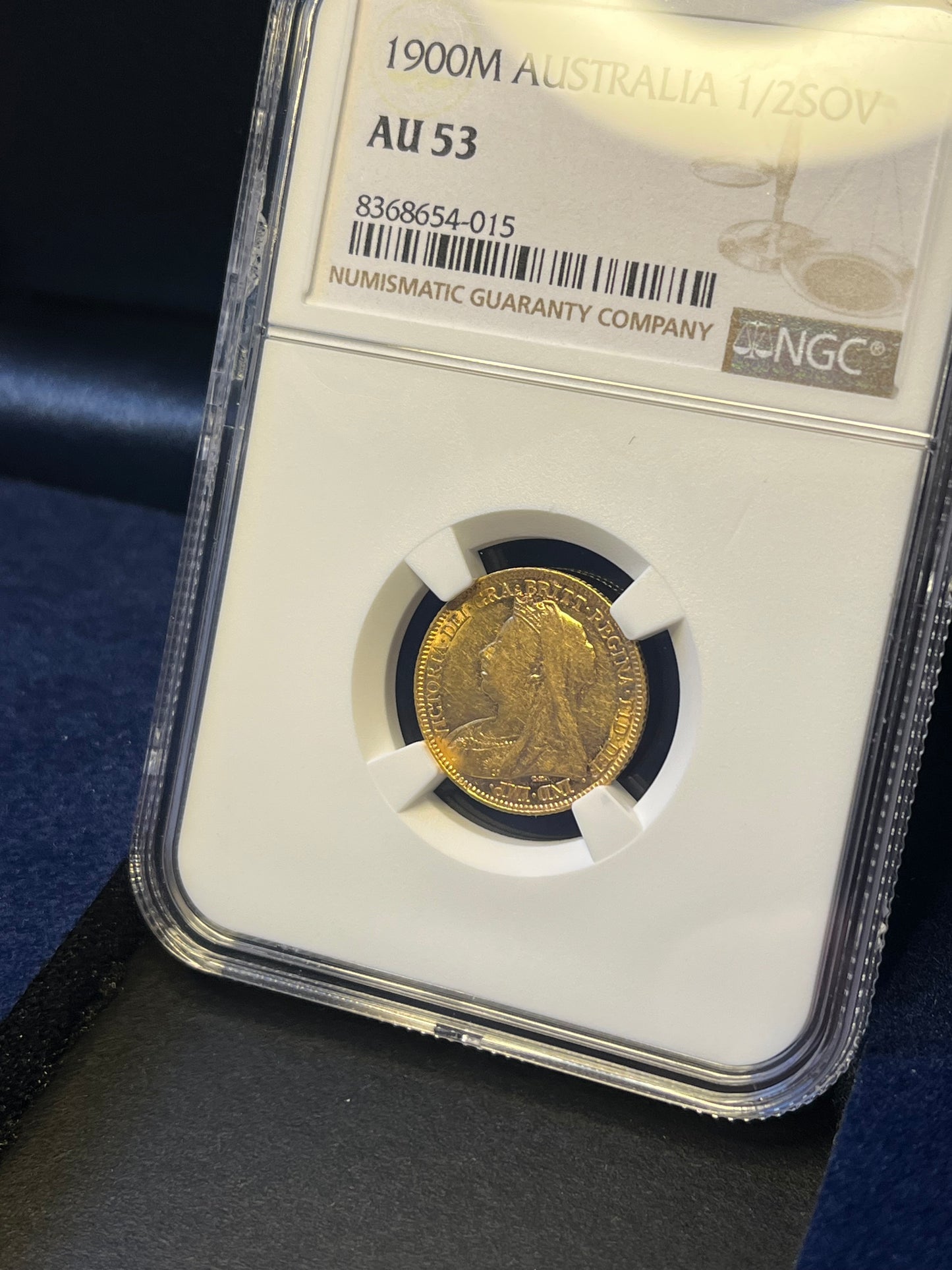 *R2 RARE* NGC Victoria 1900 Melbourne Australia Gold Half Sovereign