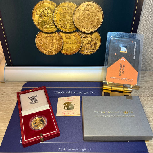 1988 QEII Proof Full Sovereign 22ct Gold coin with box and COA - Low Mintage