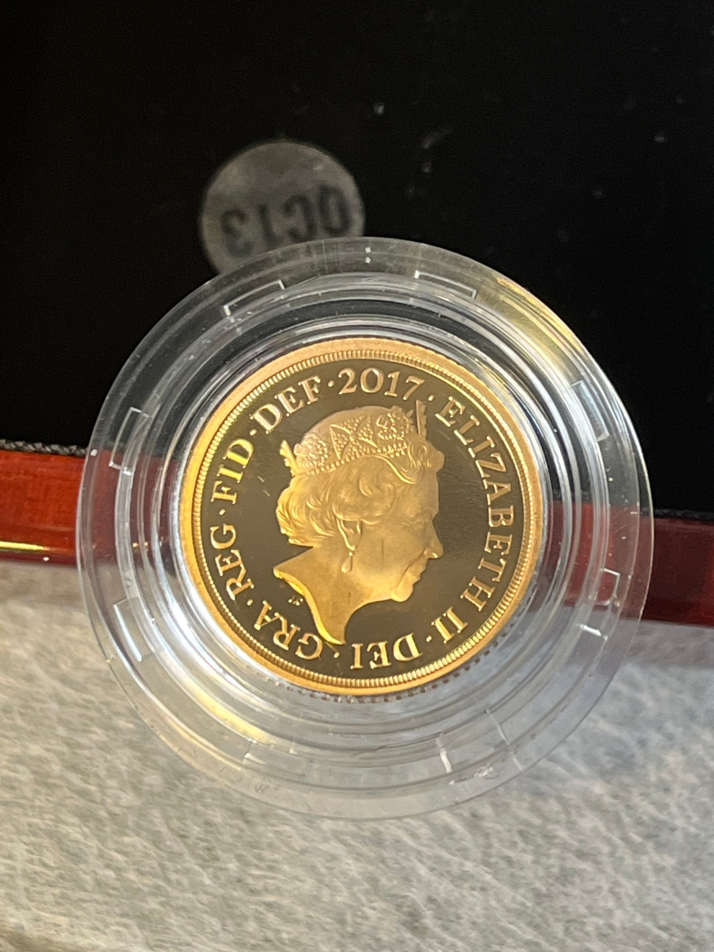 2017 Elizabeth II Proof Gold Half Sovereign with box and COA 200th Anniversary