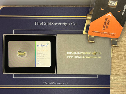 1g Fine Gold 999.9 Bar - Umicore