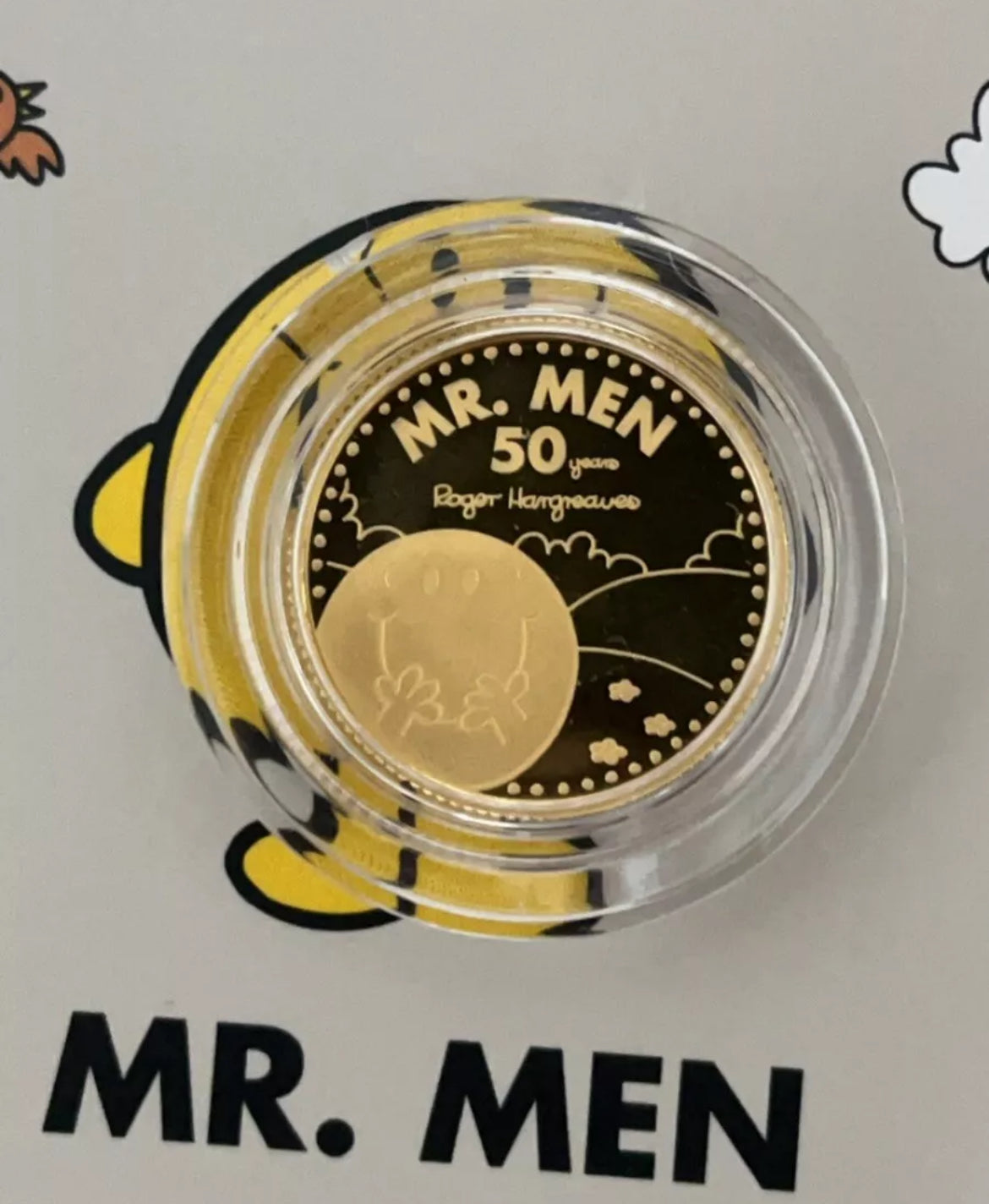 2021 Mr Men - GOLD Proof 1/4 Ounce £25 Coin 24ct - Amazing A* Grade