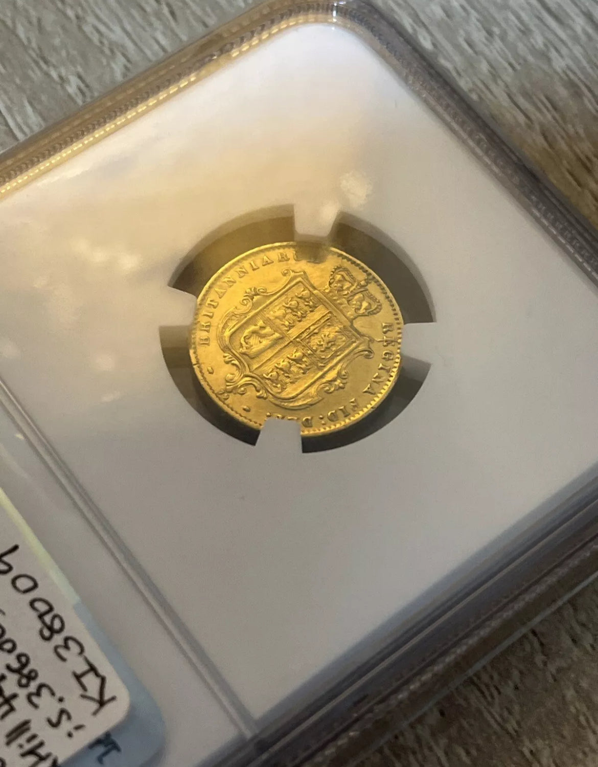 *R2 RARE* 1872 Victoria Gold Half Sovereign - NGC Graded 446D + FREE Silver Bar