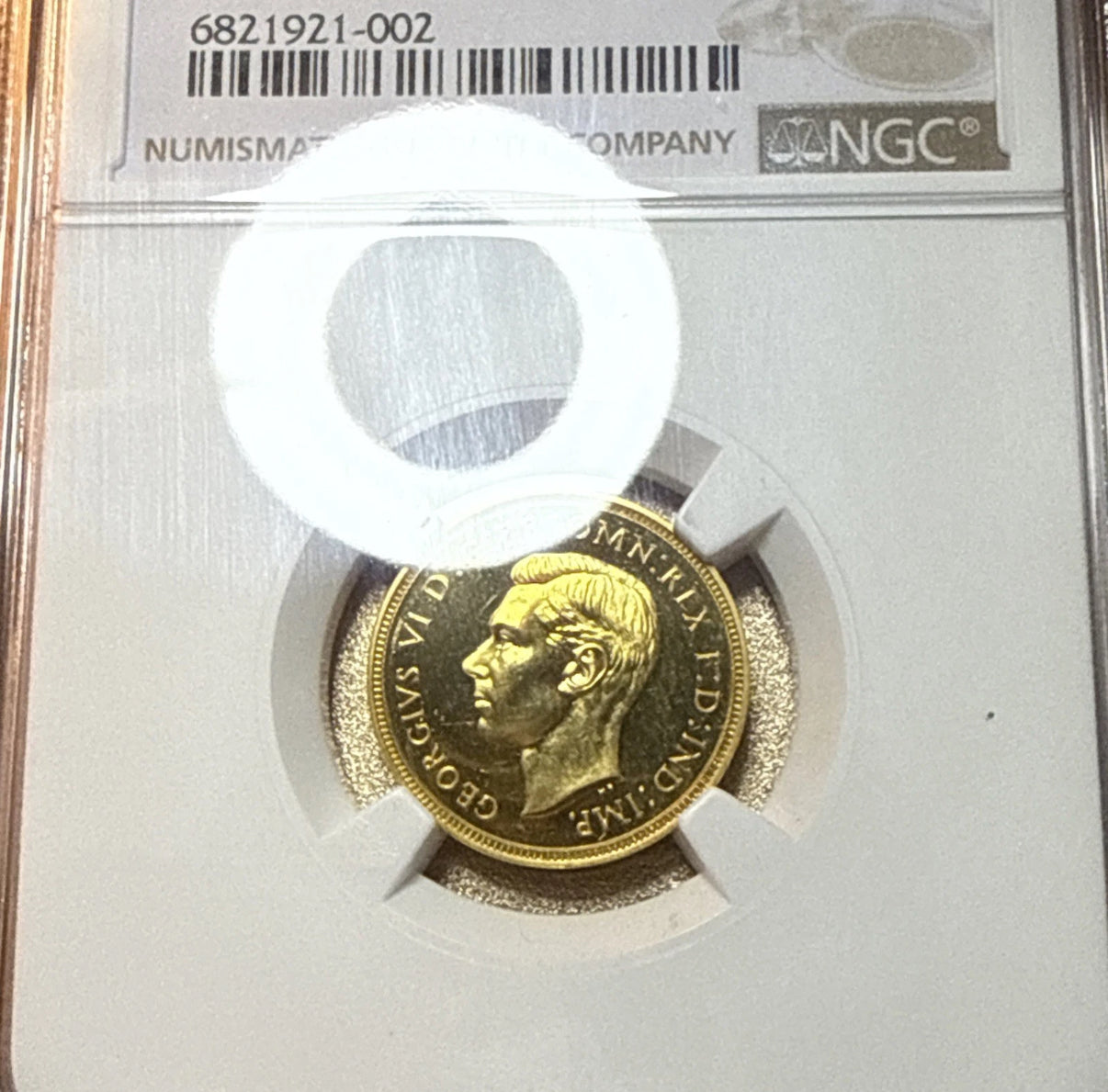 RARE 1937 George VI Gold Proof Half Sovereign NGC PF63