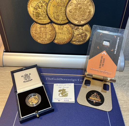 1991 Proof Half Sovereign 22ct Gold coin with box and COA - Scarce Low Mintage