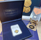 Boxed NGC Graded PF62 - 1902 Matte Proof Half Sovereign Gold coin & FREE Silver