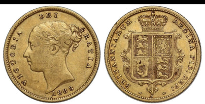 *R2 RARE* NGC Graded 1883 Sydney Gold Half Sovereign - Arabic 1 in REGINA