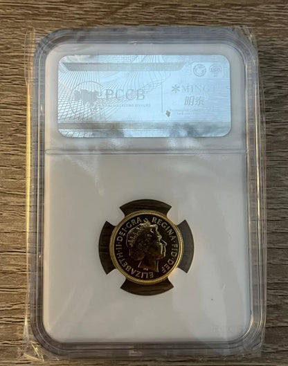 Personalised Acrylic Coin Slab For Gold Half Sovereign with Inserts/ Stickers
