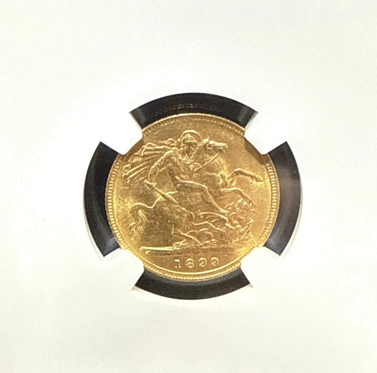 1899 MS62 NGC Graded Victoria Gold Half-Sovereign - Rare Grade
