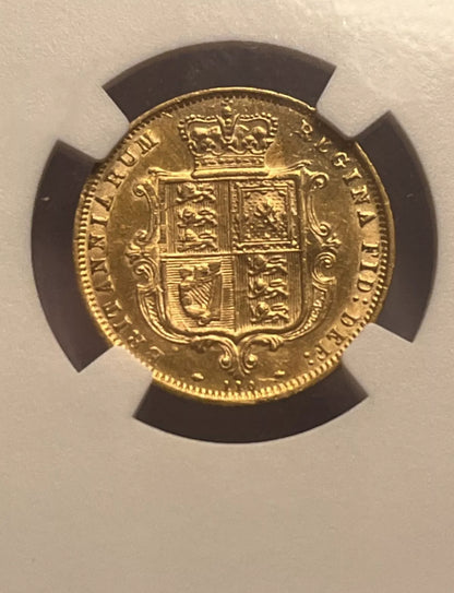 *Rated RARE* NGC Graded 1880 Gold Half Sovereign - 455A Valued £1600 in 2024 Marsh Guide