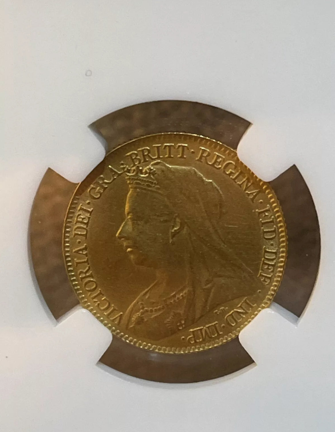 1897 Queen Victoria veiled head Half Sovereign 22ct Gold Coin - WOW CONDITION!