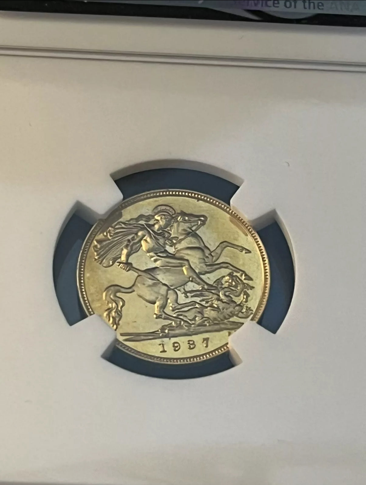 RARE 1937 George VI Gold Proof Half Sovereign NGC PF63