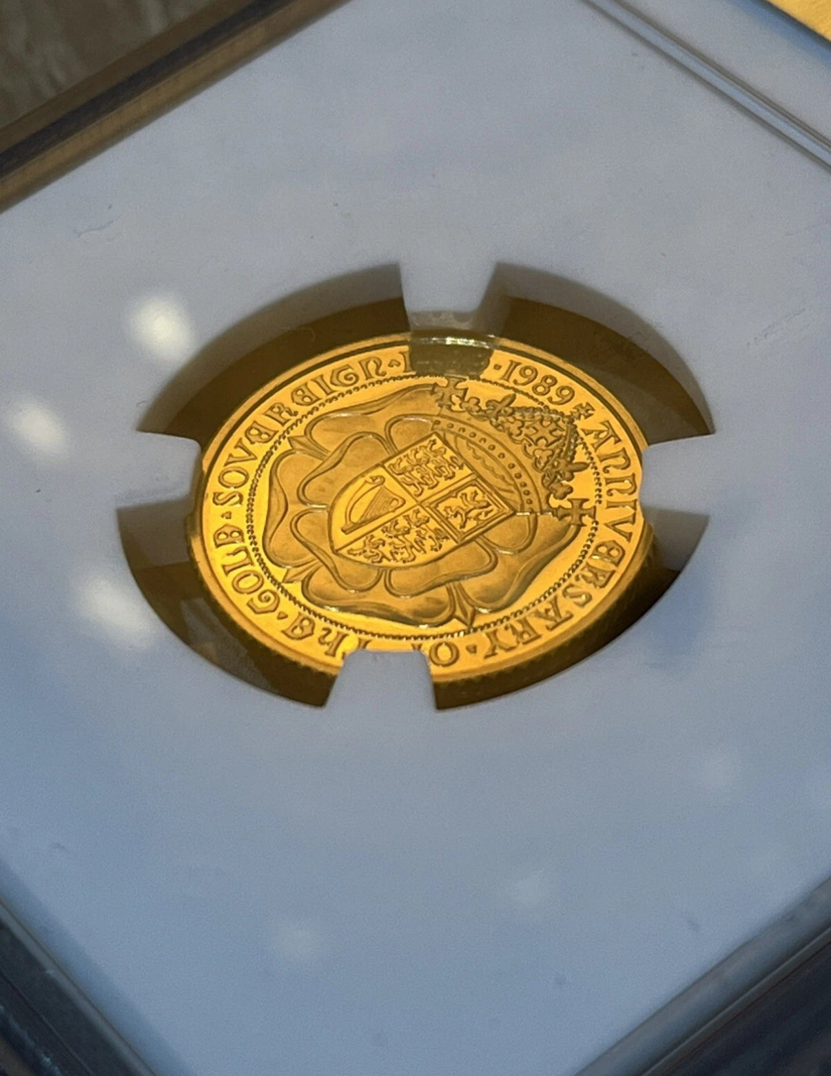 1989 QEII Gold Proof Half Sovereign NGC Graded PF68 UltraCameo 500th Anniversary