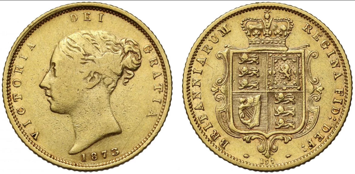 *RARE* 1873 Gold 22ct Half Sovereign - Unrecorded Die 157 - £1500+ (Marsh guide valuation 2024)