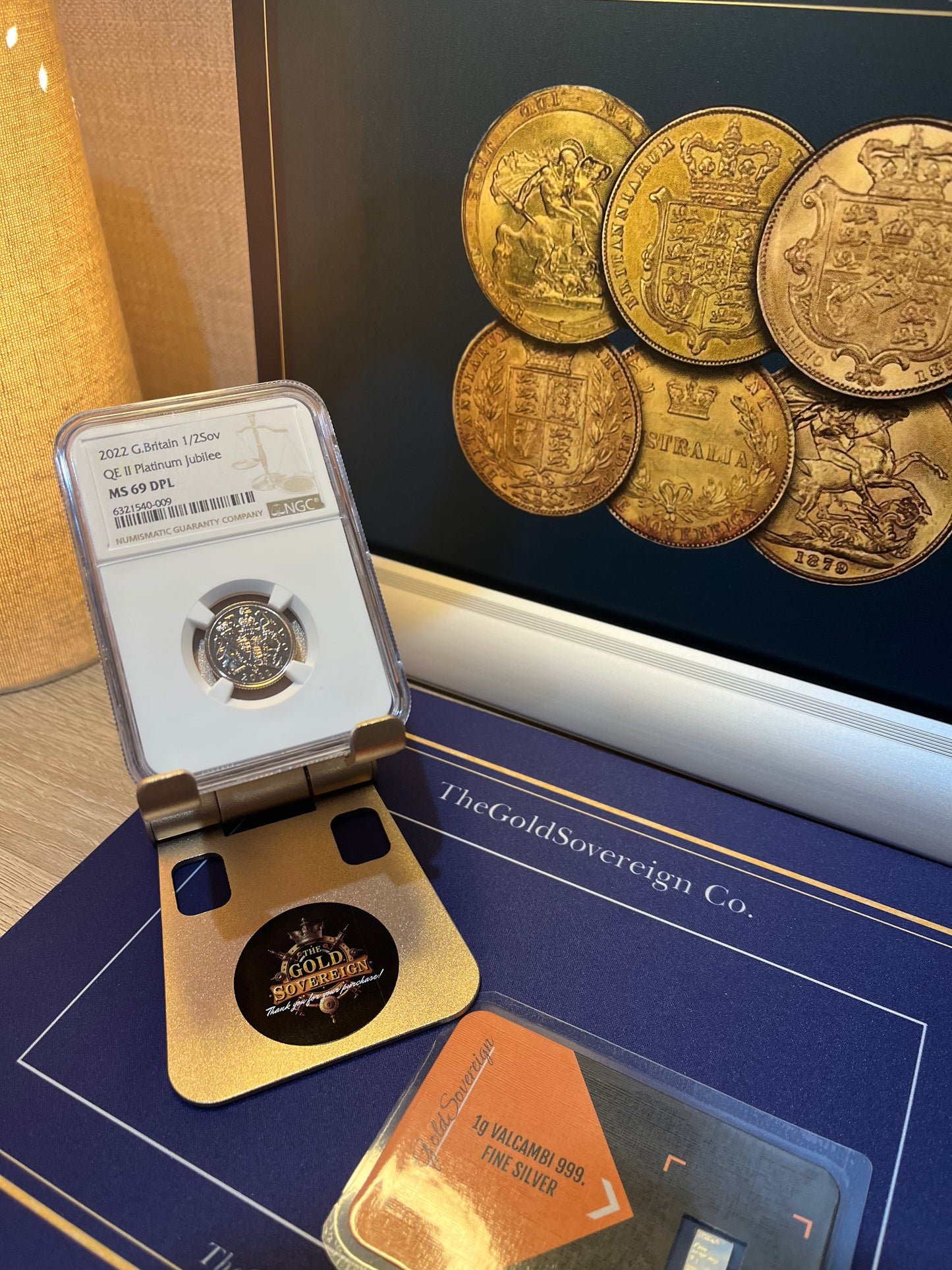 2022 QEII Gold Half Sovereign - NGC Graded -MS69 DPL Platinum Jubilee Royal Mint