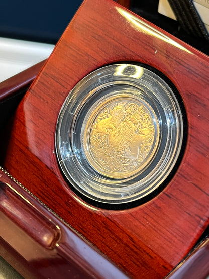 Queen Elizabeth II Memorial Half Sovereign 2022 Gold Proof Coin Boxed