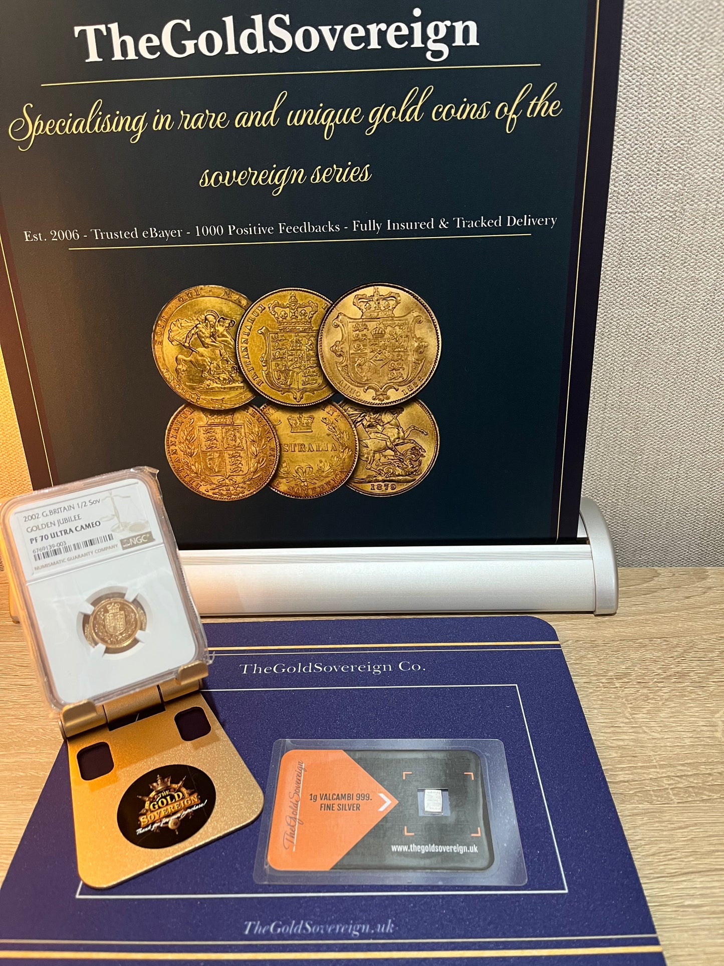 2002 QEII Gold Jubilee Proof Half Sovereign NGC PF70 Ultra Cameo -HIGHEST GRADE