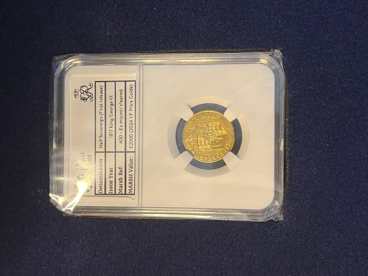 1817 Gold Half Sovereign - King George III - First Modern Release + FREE Silver Valcambi bar