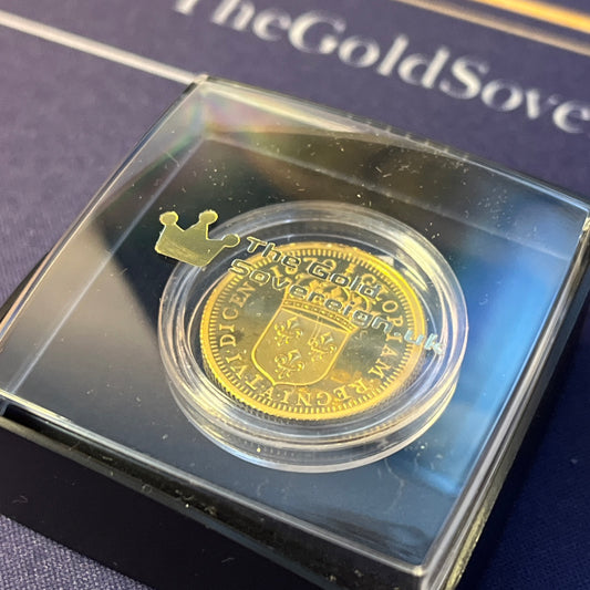 1670 -2020 24ct Gold Proof Quarter 1/4 ounce Coin Canada Relics of New France Louis XIV 999.