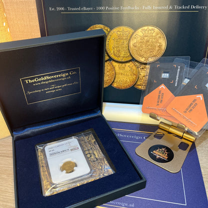 *R3 V.RARE* 1848/7 Mint Error Overdate - NGC Graded Victoria Gold Half Sovereign (£2300 valuation in 2024 guide)