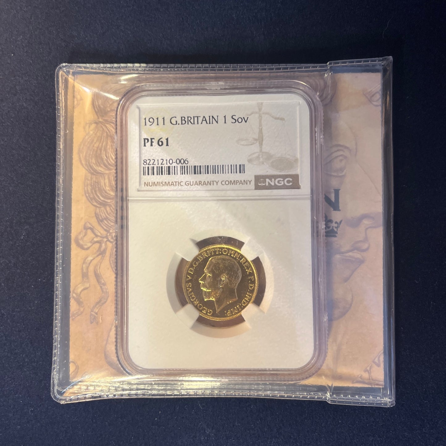 *RARE* 1911 Proof Gold Sovereign George V - NGC PF61 + Gift-boxed + FREE 2025 Silver Britannia