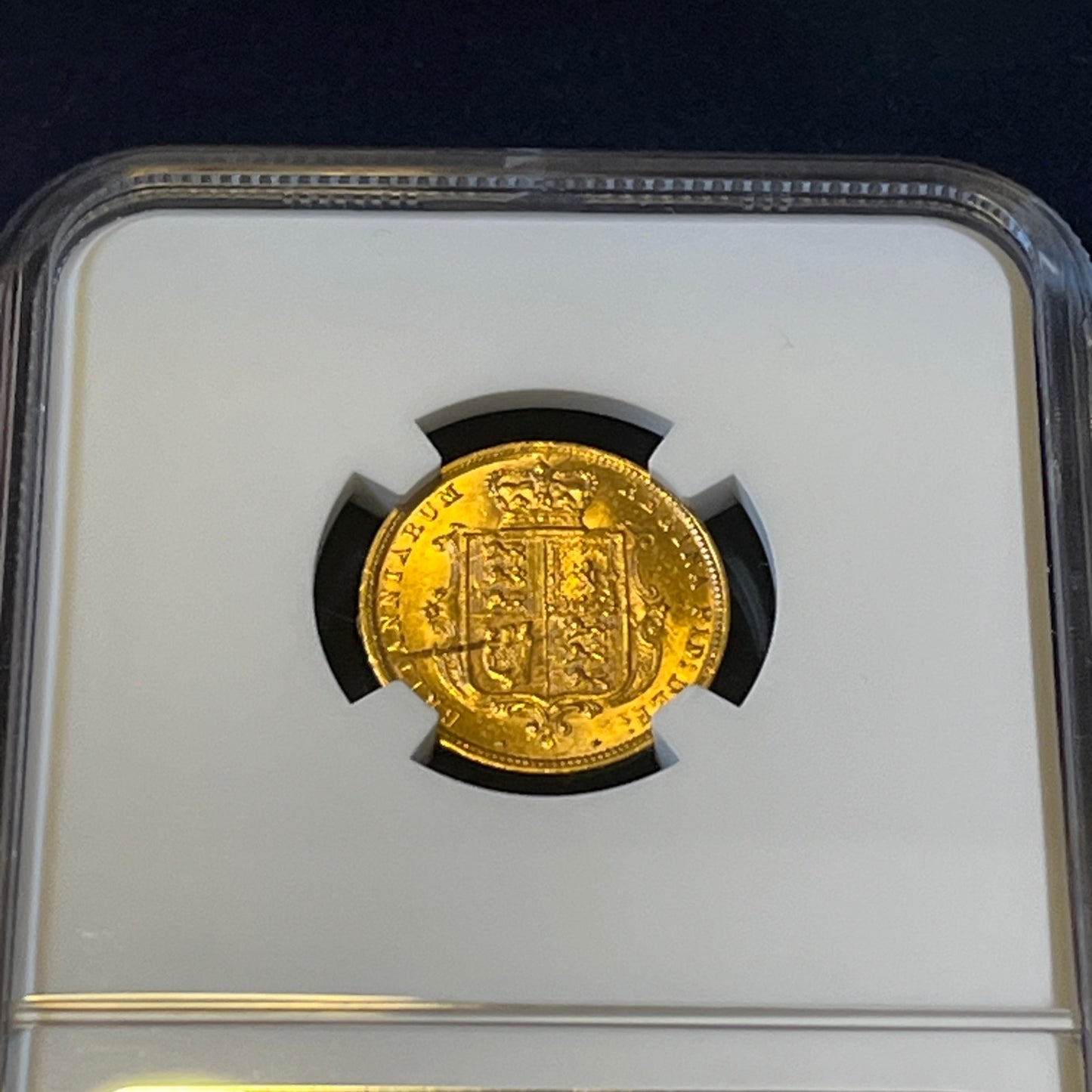 *RARE MINT STATE MS61* NGC Graded 1883 Gold Half Sovereign Coin + FREE Silver bar