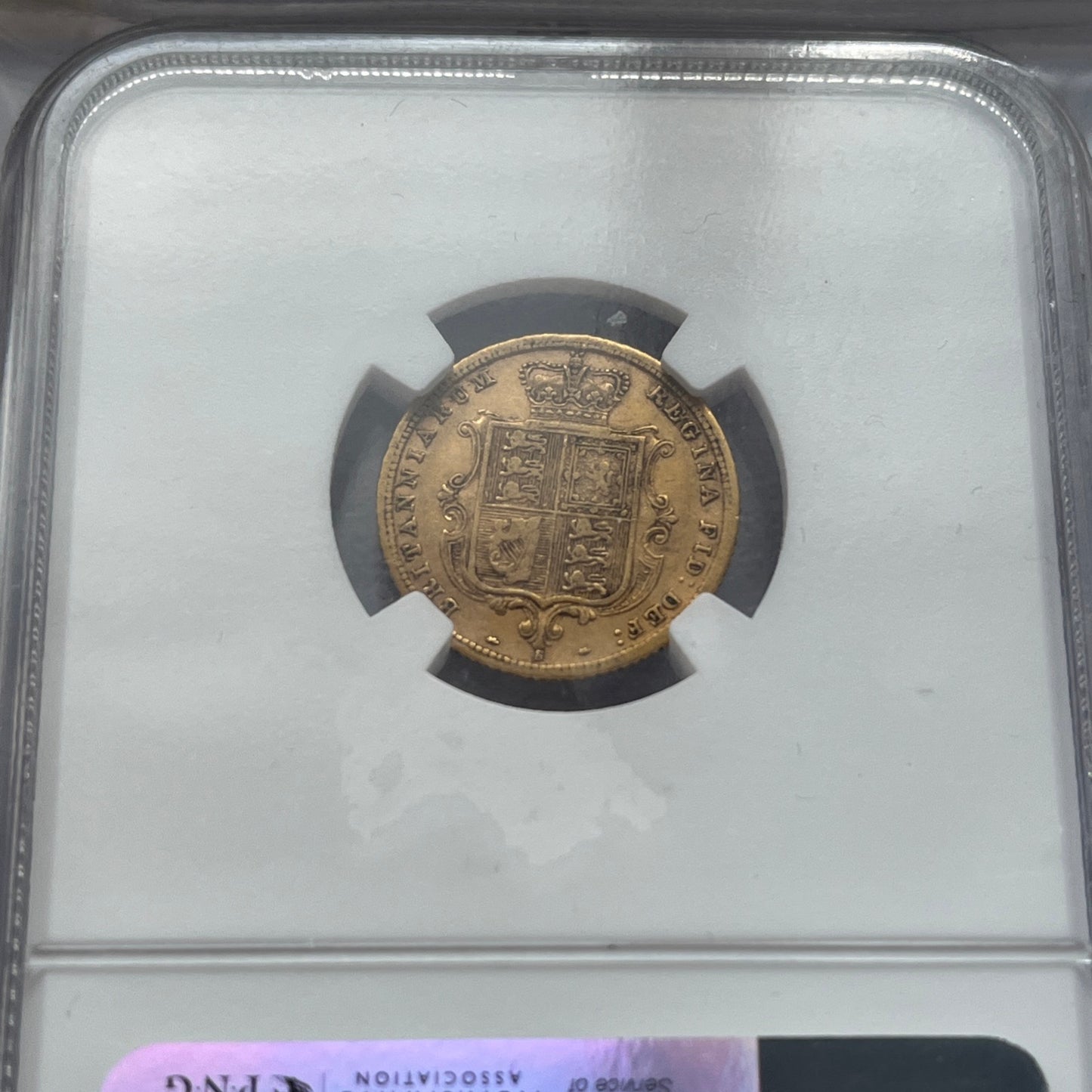 *R2 V.RARE* NGC Graded 1882 Sydney 22ct Gold Half Sovereign - Arabic 1 in REGINA bun touching G of Gratia (£2400 MARSH Value)
