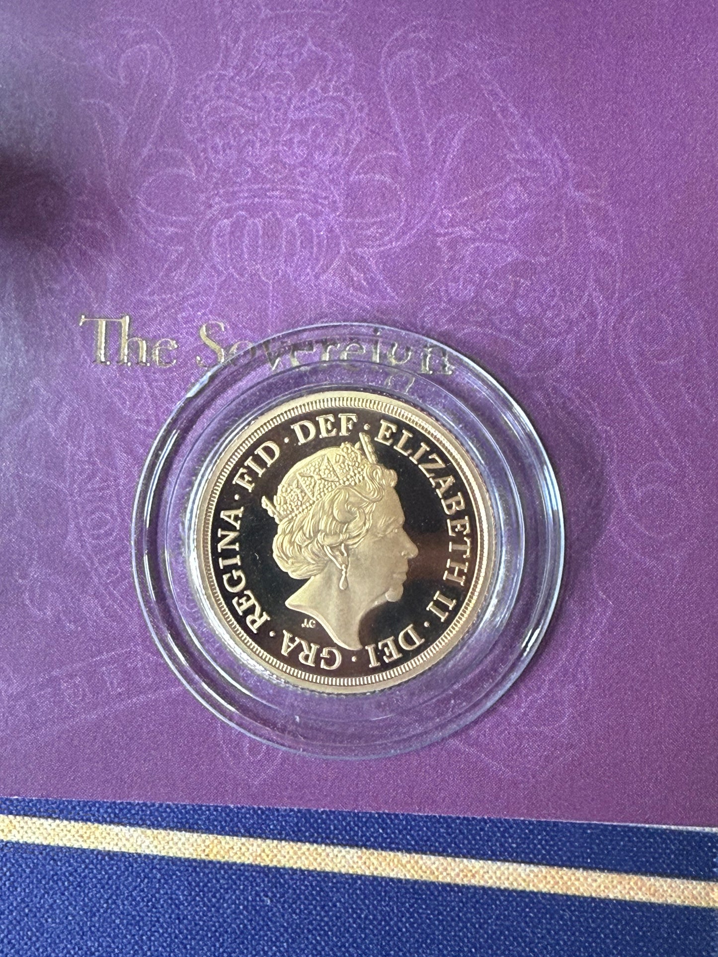 2022 QEII Proof Gold Full Sovereign - Platinum Jubilee Royal Mint with Box & COA