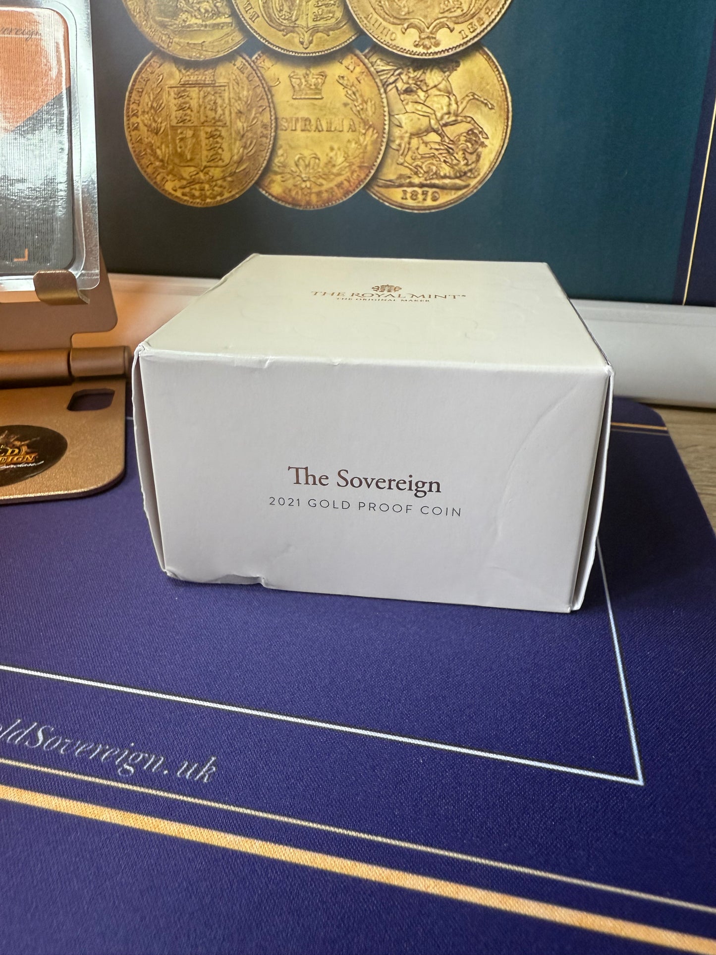 2022 QEII Proof Gold Full Sovereign - Platinum Jubilee Royal Mint with Box & COA